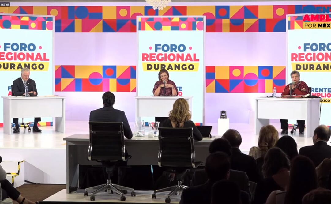 Foro Regional en Durango del Frente Amplio por México. 17 de agosto de 2023 Foto: Captura de pantalla