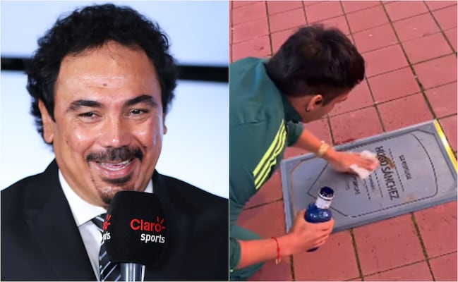 Hugo Sánchez pide ayuda para encontrar a fan mexicano que limpió su placa en España