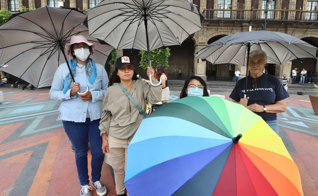 Organizaciones se pronuncian contra la violencia contra las poblaciones LGBT+. Foto: Berenice Fregoso / EL UNIVERSAL
