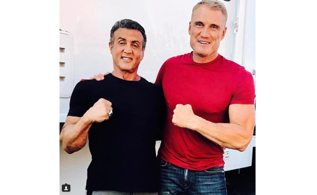 Sylvester Stallone y Dolph Lundgren reunidos. (FOTO: Tomada de Instagram @officialslystallone)