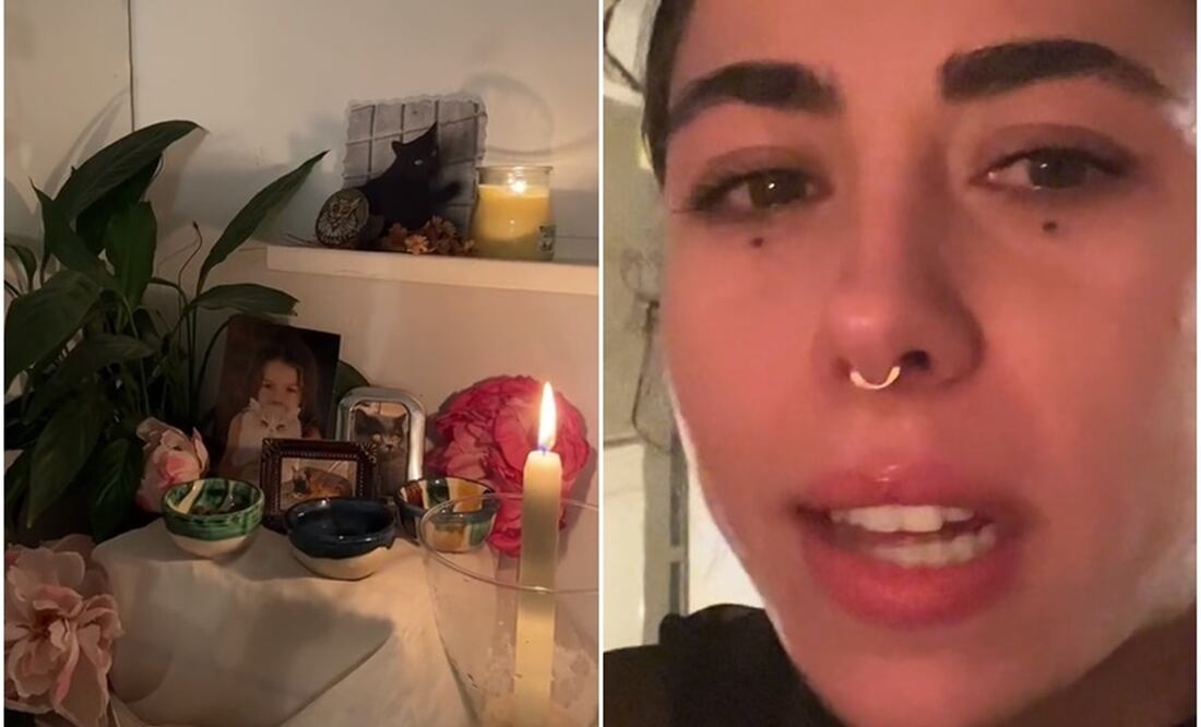Extranjeroas hacen ofrenda para mascotas. Foto: Captura de TikTok @_lunaaguado