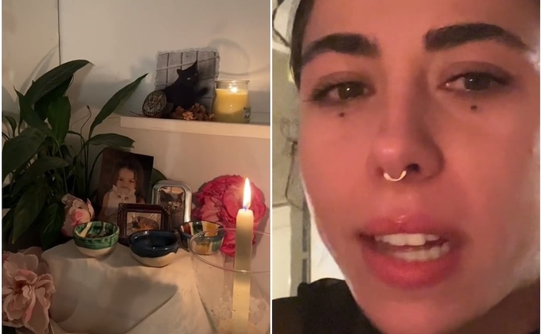 Extranjeroas hacen ofrenda para mascotas. Foto: Captura de TikTok @_lunaaguado