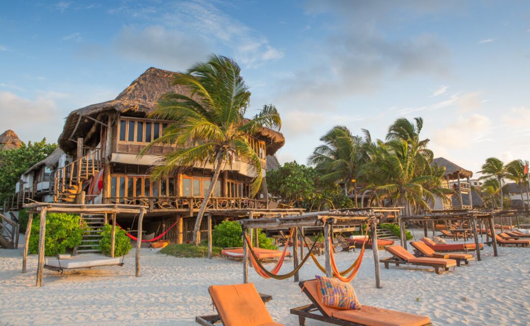 El hotel Amansala, en Tulum. (Foto: Cortesía)