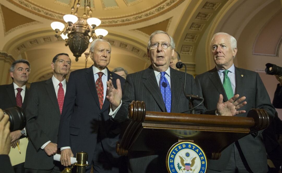 El líder de los republicanos en el Senado, Mitch McConnell (Foto: AFP)