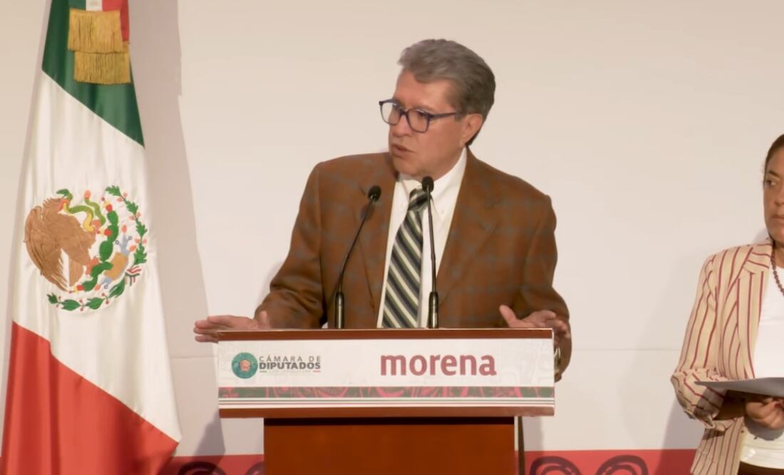Presidente de la Junta de Coordinación Política de la Cámara de Diputados y coordinador del grupo parlamentario de Morena, Ricardo Monreal Ávila. Foto: Captura de pantalla