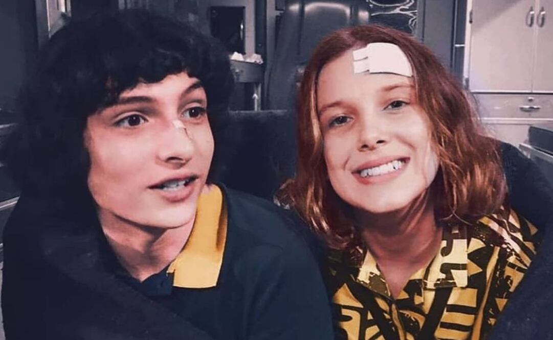 Millie Bobby Brown y Finn Wolfhard son Eleven y Mike Wheeler en "Stranger Things". Fuente: Instagram @strangerthingstvparaguay