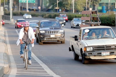 Llevan ciclovía de Reforma hasta Fuente de Petróleos