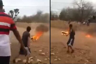 Jóvenes prenden fuego a perro, graban video y se mofan