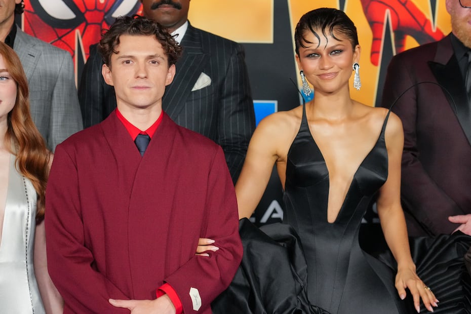 Tom Holland y Zendaya en la premiere de "Spider-Man: Brand New Day". Foto: AP