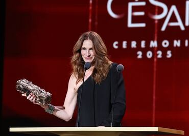 Julia Roberts homenajeada con el Premio César de Honor en la noche más importante del cine francés