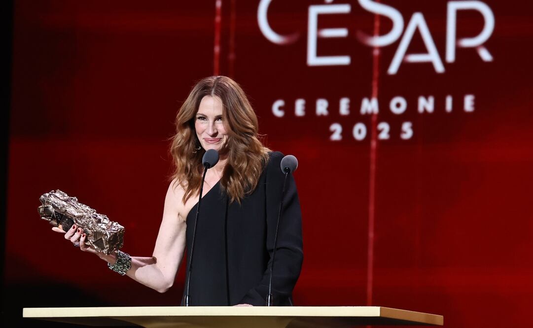 Julia Roberts en los Premios César. Foto: AFP.
