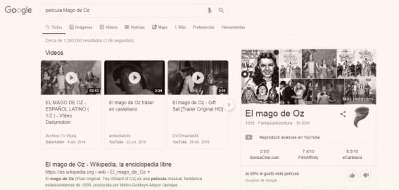 La función secreta de Google y el Mago de Oz