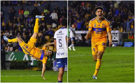 VIDEO: El golazo de chilena de Nicolás Ibáñez para sellar el triunfo de Tigres