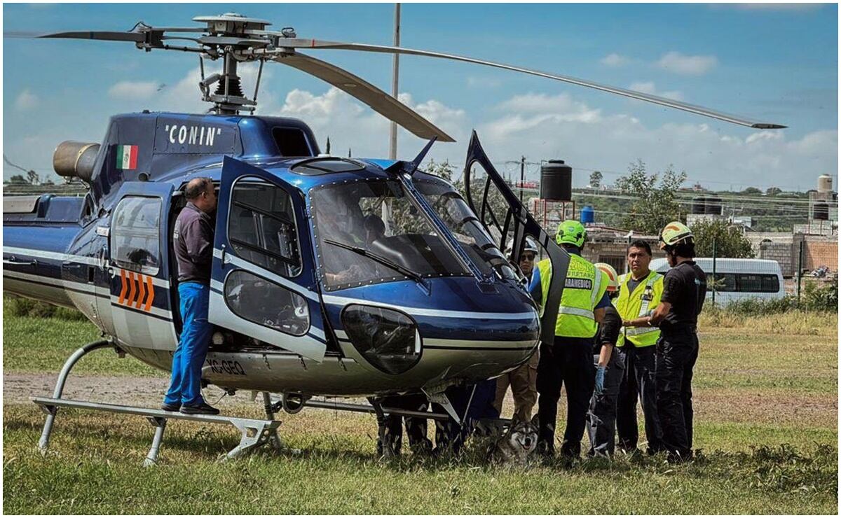 Accidente ferroviario en la comunidad de Amazcala, Querétaro: Se realizaron dos traslados terrestres y uno aéreo. Foto: Especial
