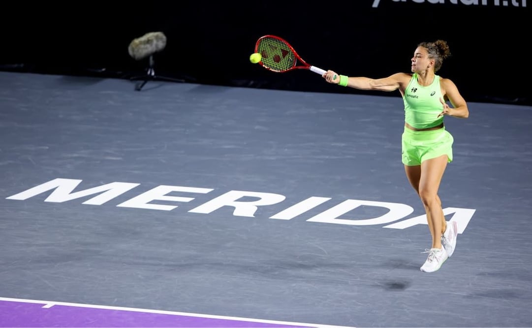 Jasmine Paolini se presenta en el Mérida WTA 500. FOTO: CORTESÍA