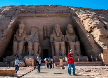 Templo de Abu Simbel, sitio emblemático del arte sagrado de Egipto