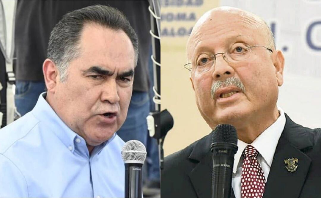 Juez suspende investigaciones por corrupción contra rector Jesús Madueña Molina (izquierda) y el exrector de la Universidad Autónoma de Sinaloa, Juan Eulogio Guerra Liera (derecha) (29/01/2025). Fotos: Especiales