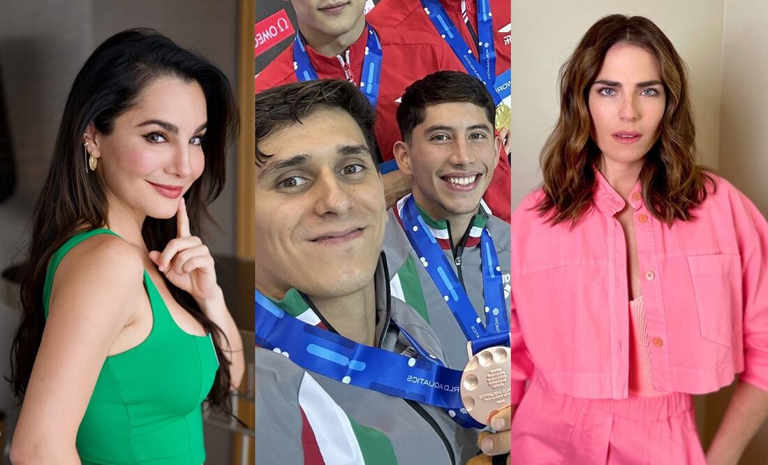 Martha Higareda y Karla Souza pagan gastos a los clavadistas Diego Balleza y Randal Willars