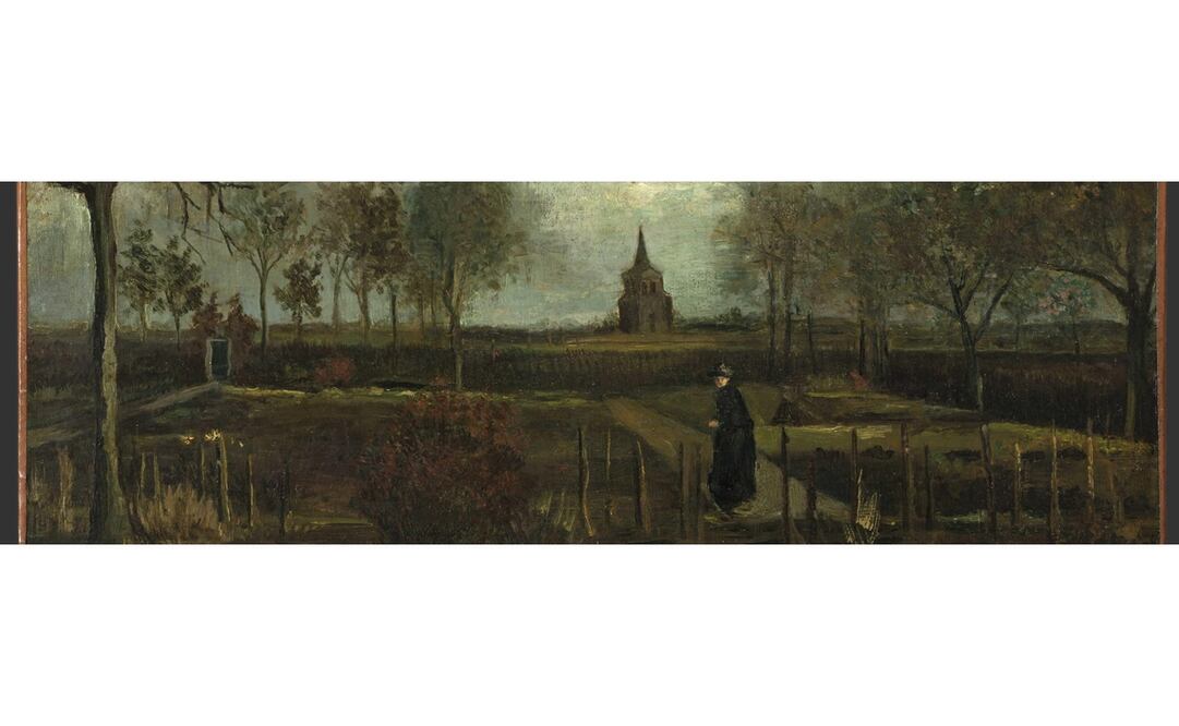 El pasado 30 de marzo fue robada la obra "Jardín primaveral, la casa parroquial de Nuenen en primavera", de Vincent Van Gogh de un Museo en Holanda. Foto: EFE/EPA/HANDOUT / Marten de Leeuw