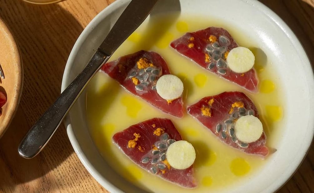 Tiradito de atún de Lina. Foto: cortesía