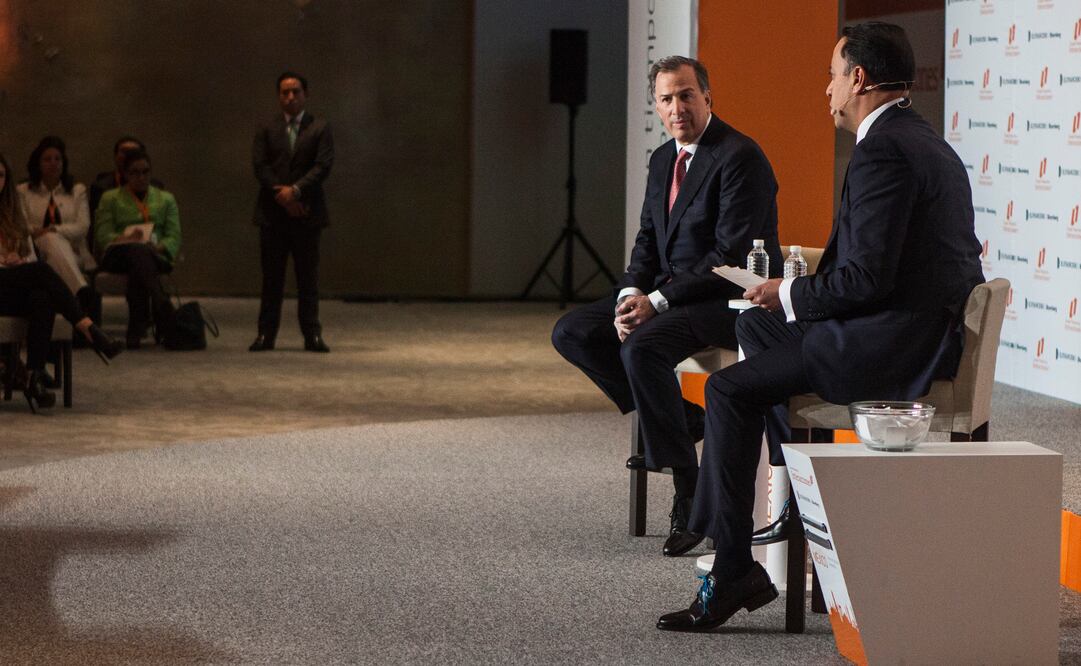 El secretario de hacienda, Jose Antonio Meade, presentó una conferencia magistral en el foro Impulsando a Mexico (Foto: Cristopher Rogel)