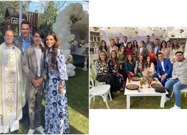 Patricio Borghetti y Grettel Valdez celebran Primera Comunión de su hijo