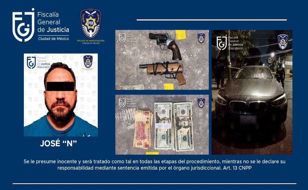 José Isidro "N" también se dedicaba al robo de mercancía y venta y distribución de droga en distintos puntos de la Ciudad de México. Foto Especial