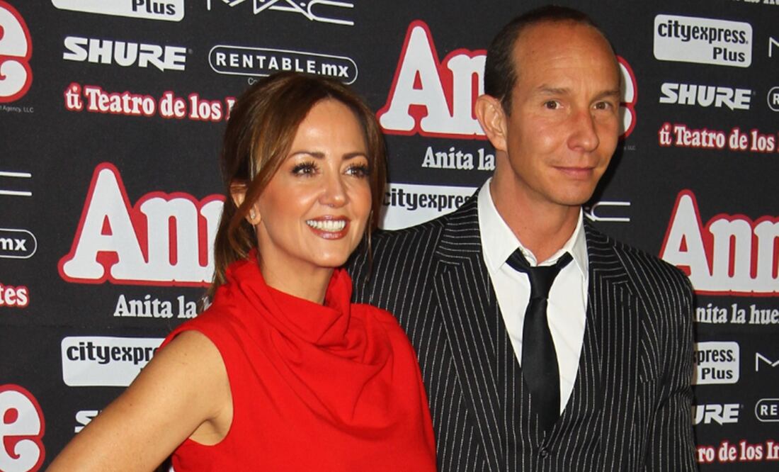 Andrea Legarreta y Erik Rubín, juntos tras anunciar su separación. Foto: Clasos