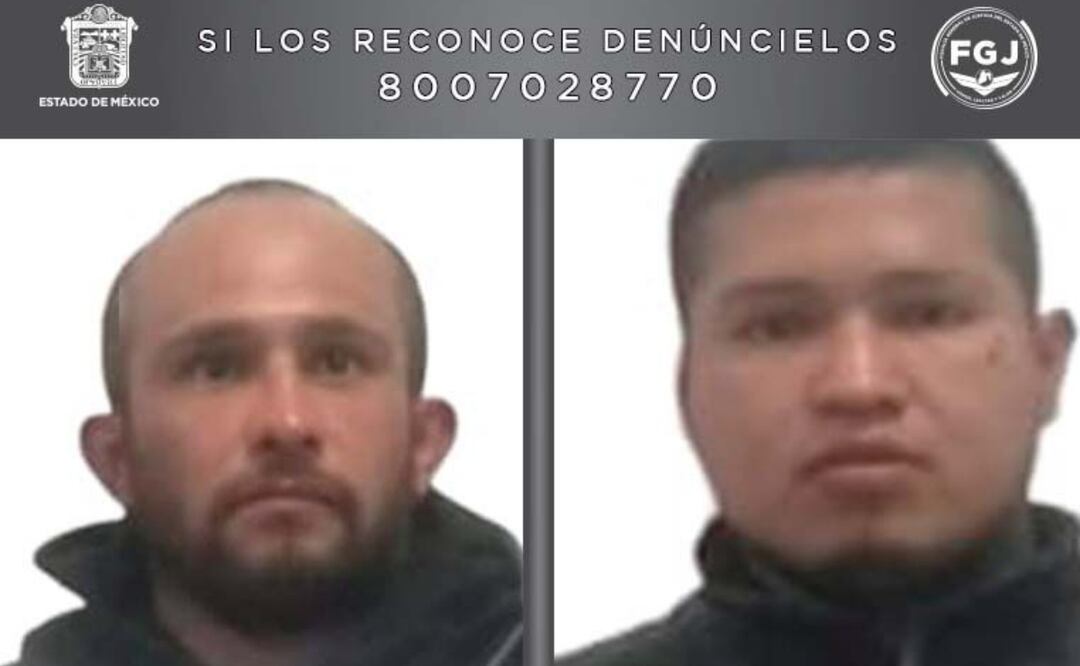 Hassan Joce Acevedo Velázquez y Andrés López Rodríguez fueron presentados ante el agente del Ministerio Público, quien inició la indagatoria por secuestro exprés. Foto: Especial