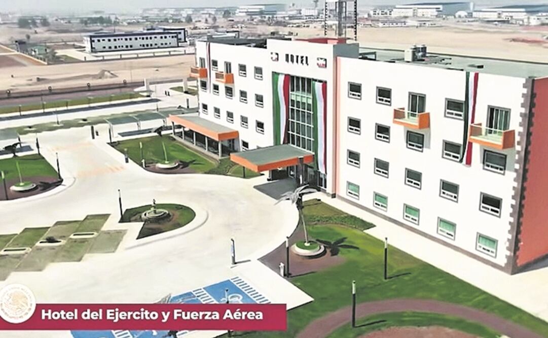 En el hotel que se construyó en el AIFA pernoctará el Presidente el próximo domingo para inaugurar el complejo al día siguiente. Foto: ESPECIAL