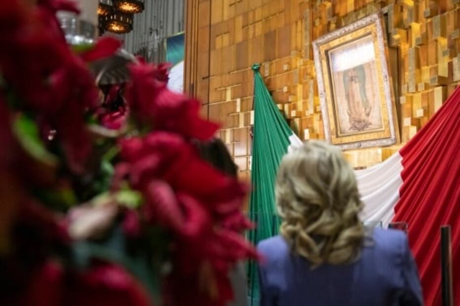Las fotos y videos de Jill Biden con Beatriz Gutiérrez Müller y en la Basílica de Guadalupe