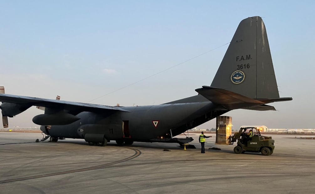 Defensa envía tercer vuelo con ayuda humanitaria a Jamaica por huracán "Melissa" (16/01/2026). Foto: Especial
