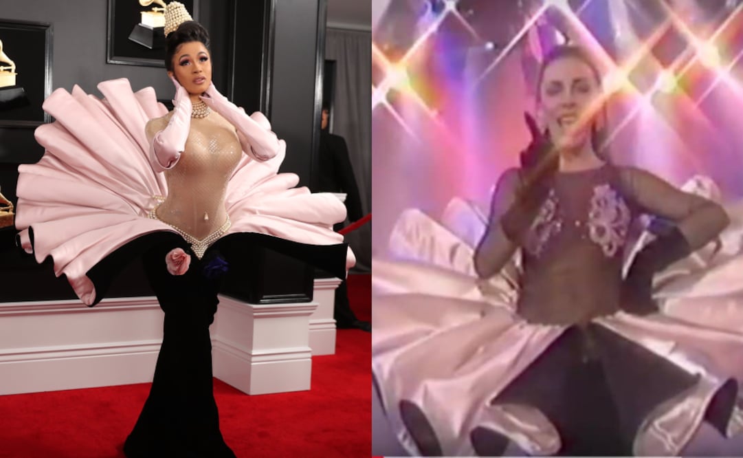 A pesar de que son vestidos similares, el diseño de Verónica Castro no es de Thierry Mugler. Foto: Reuters / YouTube