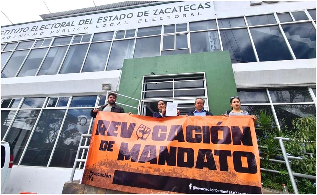 Ciudadanos presentan solicitud de revocación de mandato al gobernador de Zacatecas, David Monreal Ávila. Foto: Especial