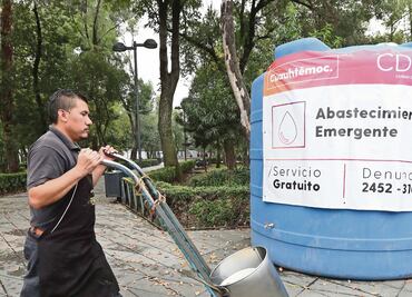 Sube afluencia a tinacos públicos y viajes de pipas