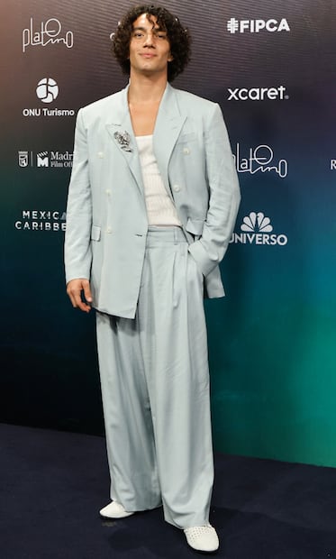 El actor chileno Jorge López posa durante la alfombra de los Premios Platino 2026. Foto: EFE/ Alonso Cupul.