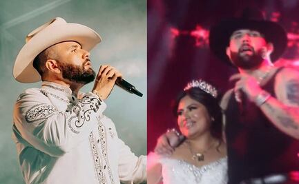 ¿Huele a boda? Fan vestida de novia sorprende a Carin León en concierto de Tampico