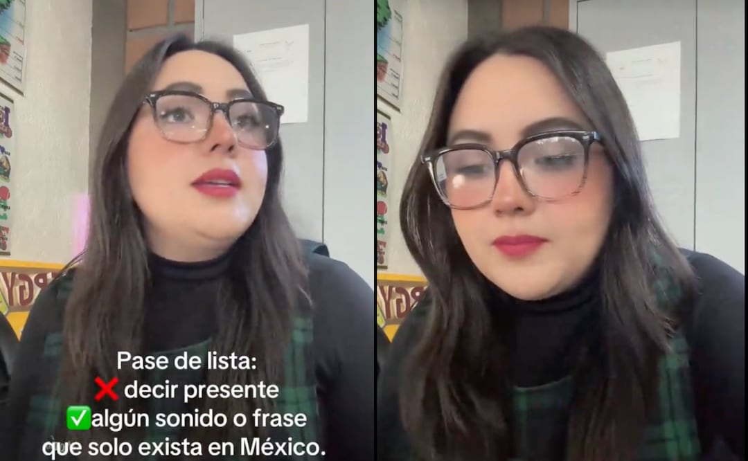 Maestra pide a sus alumnos sustituir el “presente” por frases populares mexicanas al pasar lista. Foto: captura de video