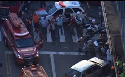 Accidente vial en Sao Paulo deja 1 muerto y 7 heridos