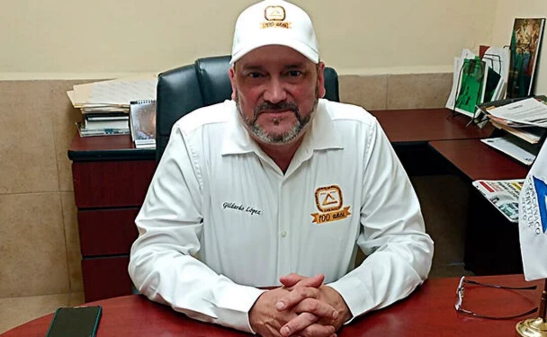 Gildardo López Hinojosa, presidente de la CANACO en Tamaulipas (04/03/2025). Foto: Especial