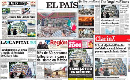 Prensa internacional destaca preparación y reacción de México ante sismo