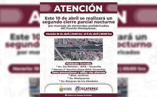 ¡Tómalo en cuenta! Anuncian cierres viales nocturnos en Ecatepec; conoce qué avenidas permanecerán sin paso