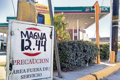 Baja 21% y 8% precio de gasolina ... en Juárez