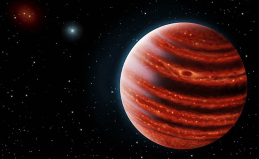 Representación artística del exoplaneta. Foto: Danielle Futselaar y Franck Marchis, SETI Institute