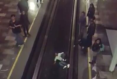 Hombre cae a las vías del Metro en Chabacano