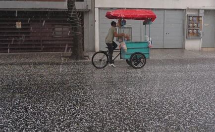 Se espera inicio de semana con lluvia y granizo en CDMX