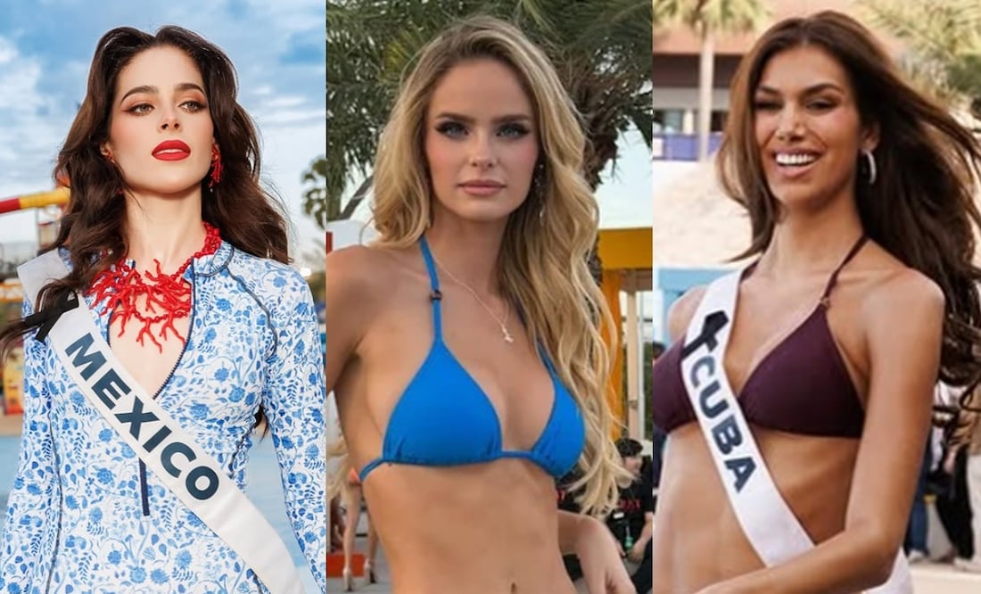 Fátima Bosch Miss México, Lina Luaces Miss Cuba y Inna Moll Miss Universo Chile . Foto: Instagram oficial.