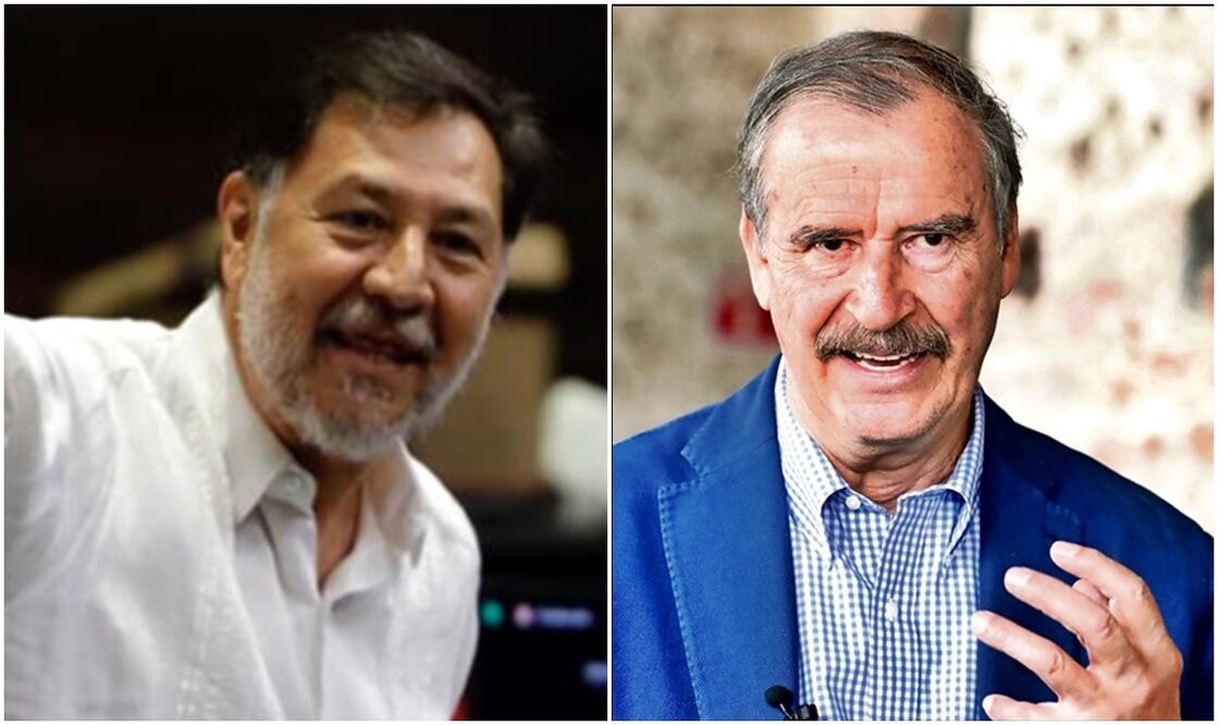 Gerardo Fernández Noroña / Vicente Fox. Foto : especial