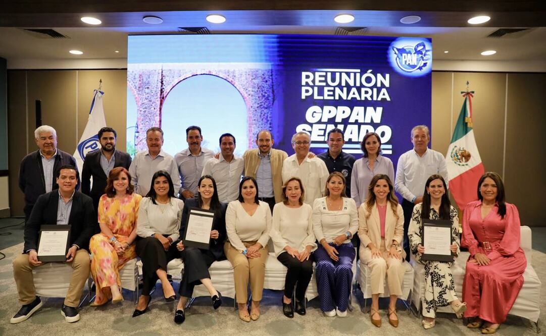 Reunión plenaria del PAN. Foto: Twitter @MarkoCortes