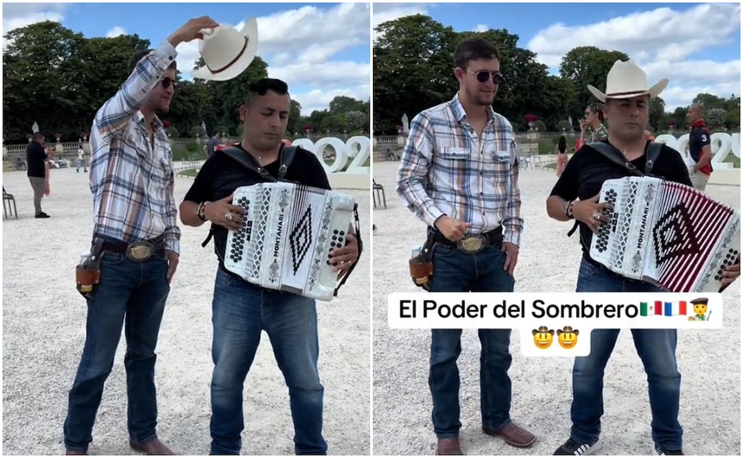 En TokTok se volvió viral un acordeonista por mezclar una famosa canción francesa con canciones mexicanas. Fotos: TikTok @alannevarrez